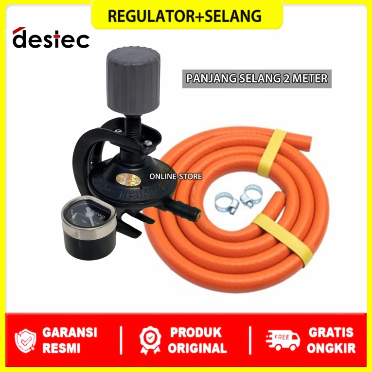 Destec Regulator Gas Regulator Kompor Gas / Selang Gas / Selang Regulator Kompor Gas Selang Regulato