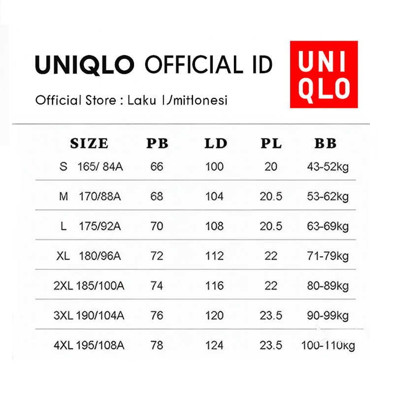 Big Sale 100% Original - Kaos Uniqlo Oversize Polos Pria Wanita Look Simple & Clean