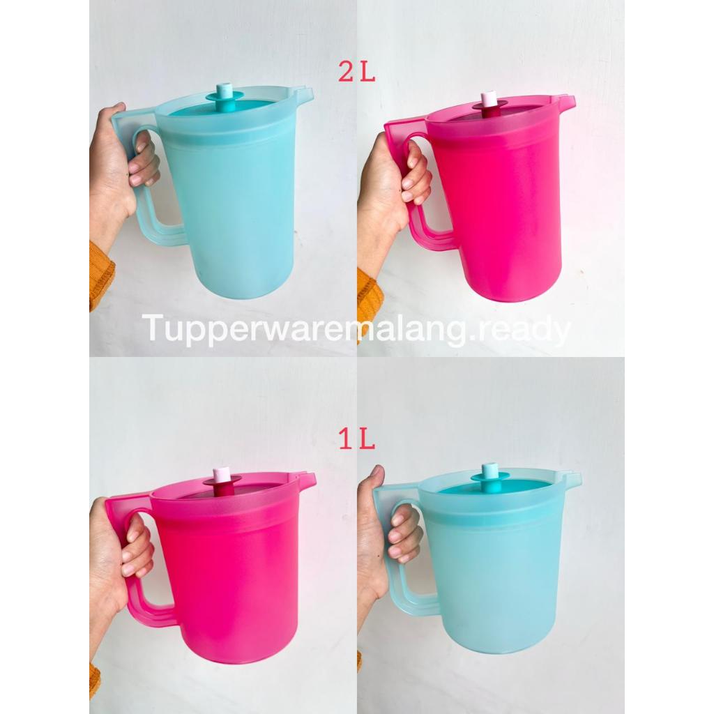 BLOSSOM TUPPERWARE TEKO/ CERET/ PITCHER/ FRIDGE JUG/ LUCKY RED TUPPERWARE MURAH