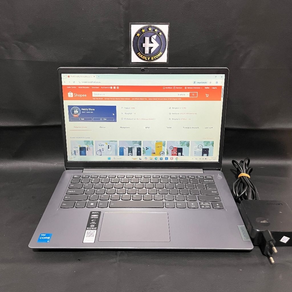 LAPTOP LENOVO IDEAPAD SLIM 3i 82RJ CORE i3 1215U 8GB SSD 256GB 14INCH SECOND BERGARANSI