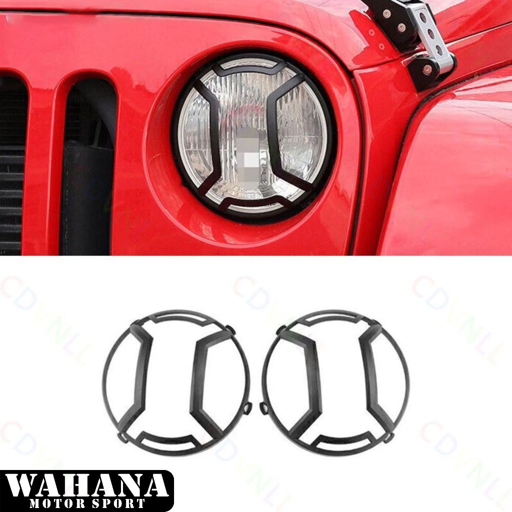 Pelindung Lampu Depan Jeep Wrangler JK | Headlamp Guard Avenger Jeep Jk | Pengaman Headlamp Jeep Wra