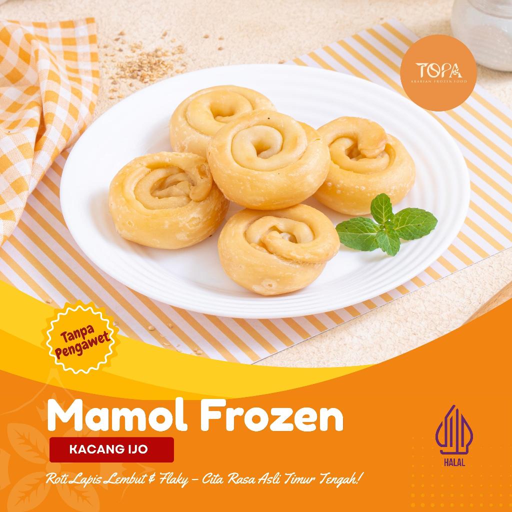MAMOL KACANG IJO FROZEN TOPA FOOD ISI 10 PCS | MAMOL ISI KACANG HIJAU | SNACK FROZEN SIAP GORENG