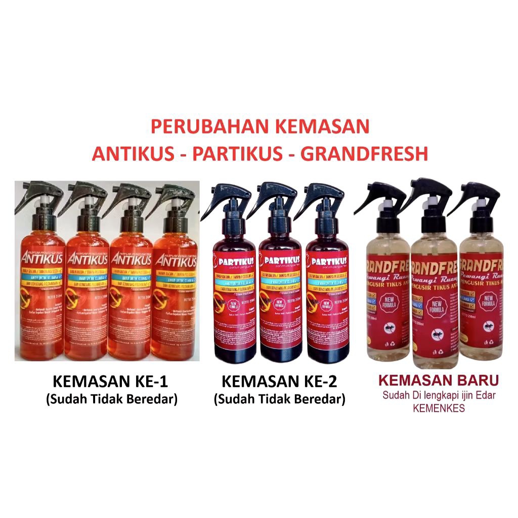 Parfum ANTI TIKUS Antikus Spray 250 ml