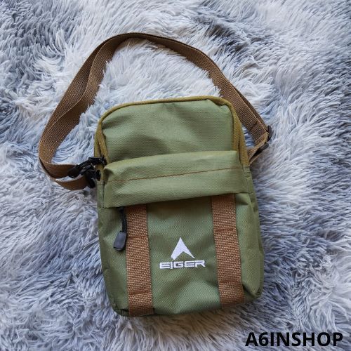 Tas Pria Selempang Eiger1989 Warna Hijau Army Bahan Premium Terbaru Sporty Kekinian