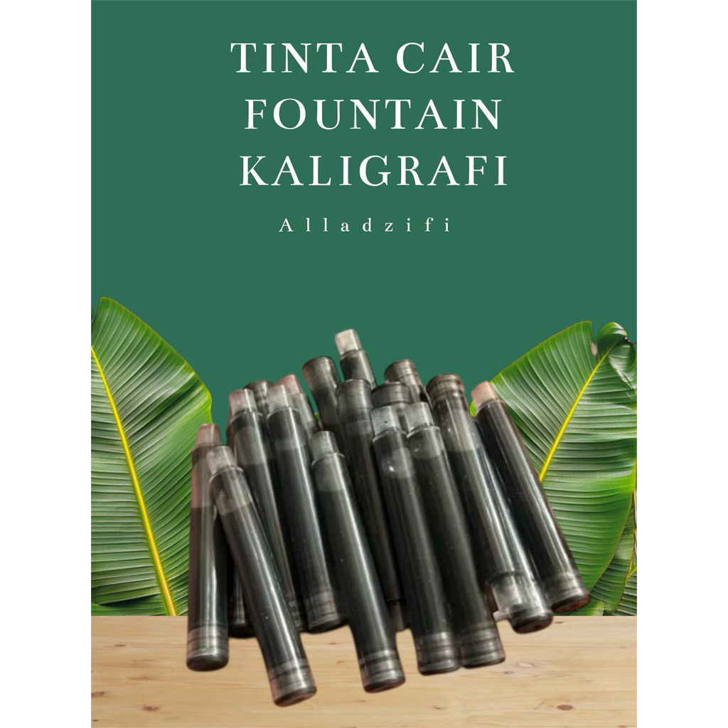 TINTA CAIR FOUNTAIN KALIGRAFI PULPEN TUTUL