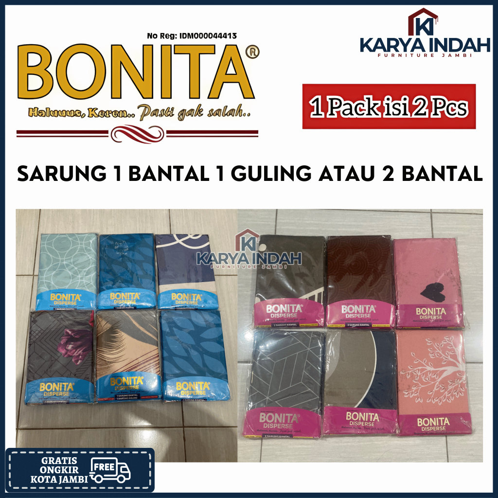 Sarung Bantal Guling Tidur BONITA Standard