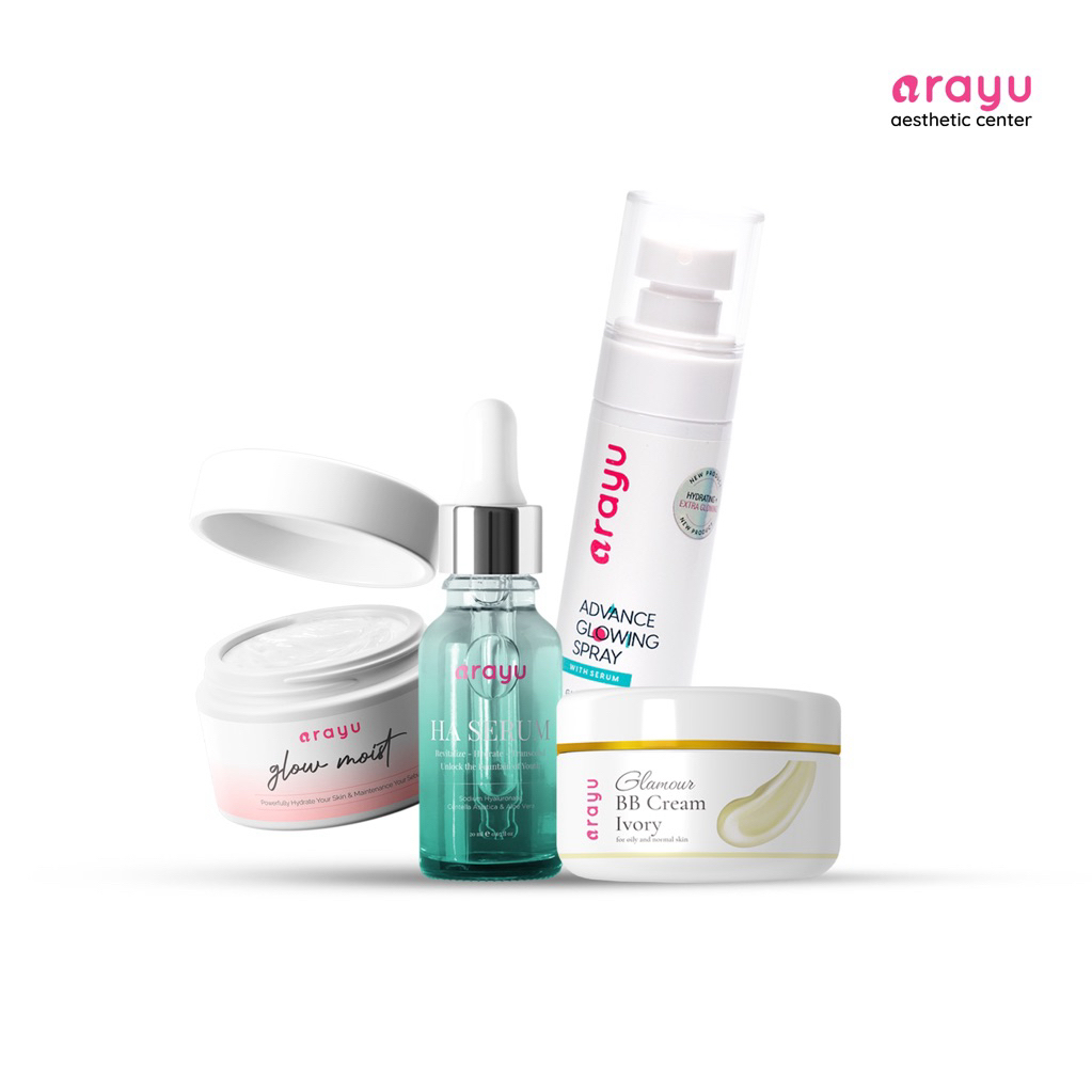 Arayu Paket Glowing Skincare for Normal to Dry Skin 4in1