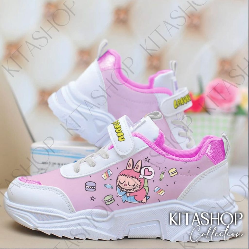 sepatu anak perempuan SD/TK sepatu sneaker anak