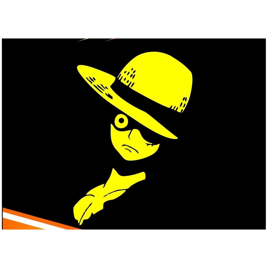 Sticker Motor / Mobil / Laptop Cutting Luffy Gear Five Stiker Tahan Gores Free Custom