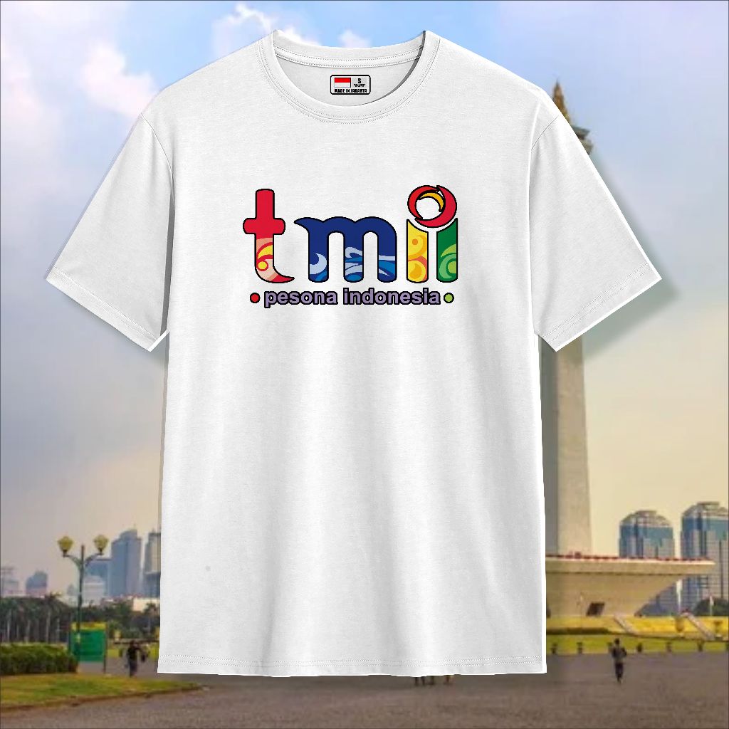 Kaos Souvenir Jakarta Kaos Oleh Oleh Taman Mini TMII Dufan 100% Cotton Combed 30s Premium Unisex Ana