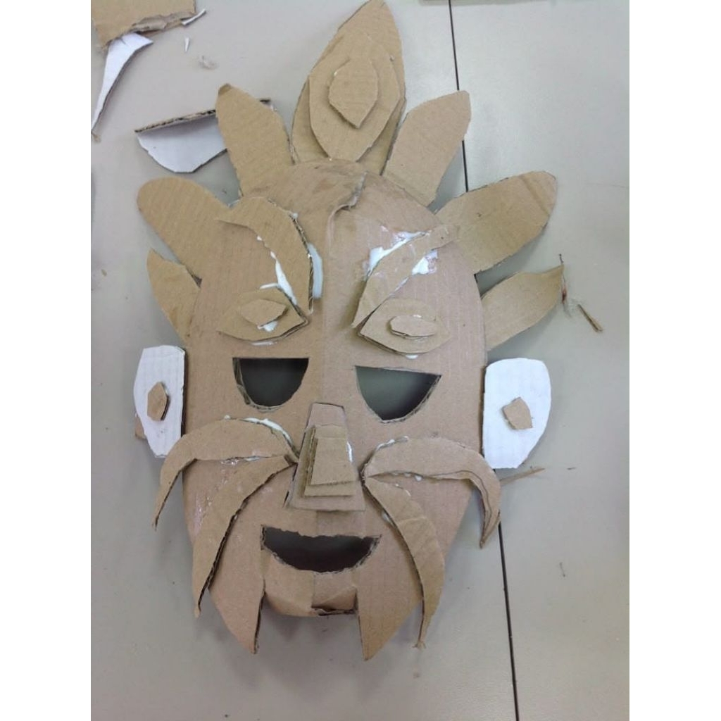Topeng kerajinan dari kardus murah per 1 pcs