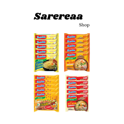 (Paket 5 Pcs) Indomie Mi Goreng Kriuk, Mi Celor, Kaldu Udang, Soto Medan, Coto Makassar & Soto Banja