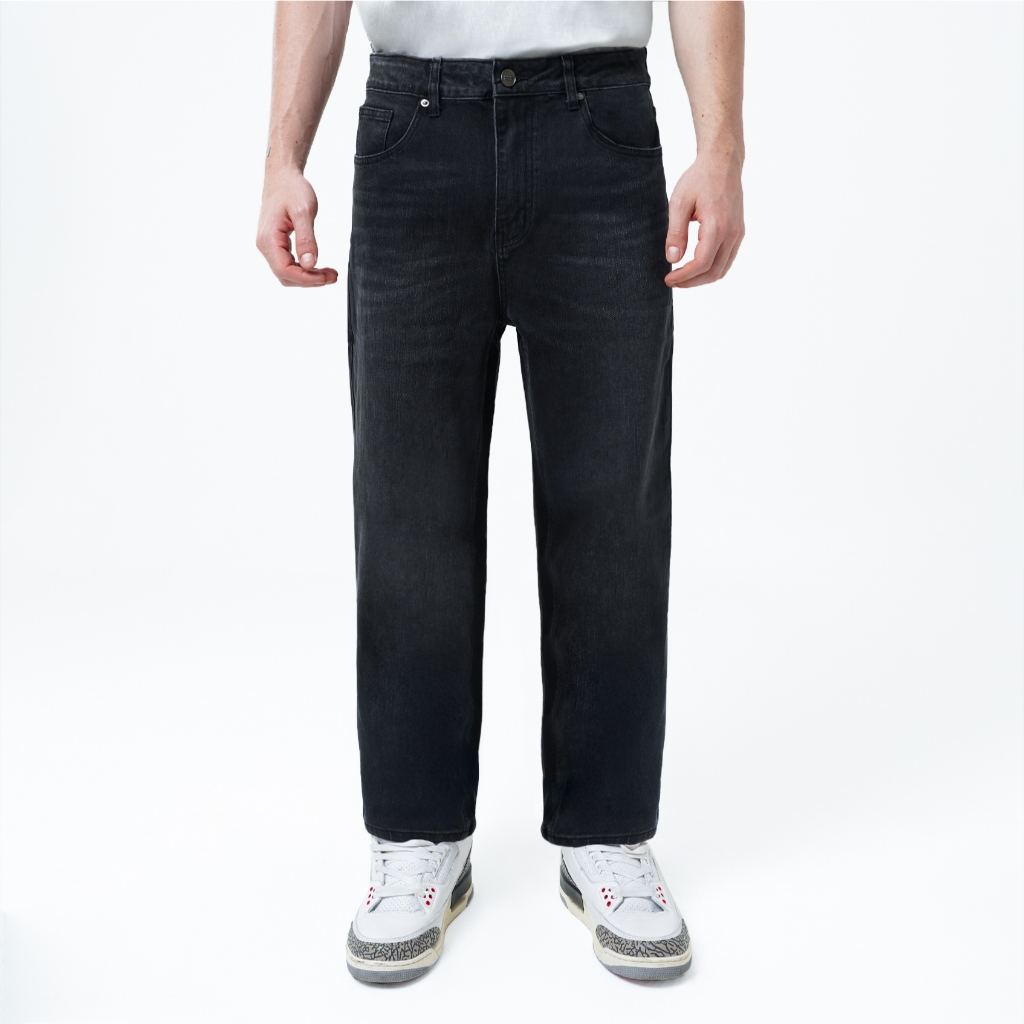 CELCIUS Celana Denim Straight Fit I31000402C Hitam