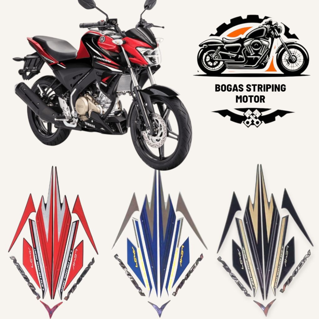 STIKER STRIPING BODI MOTOR VIXION 2017 2018 ALL NEW FULL BODY STANDAR