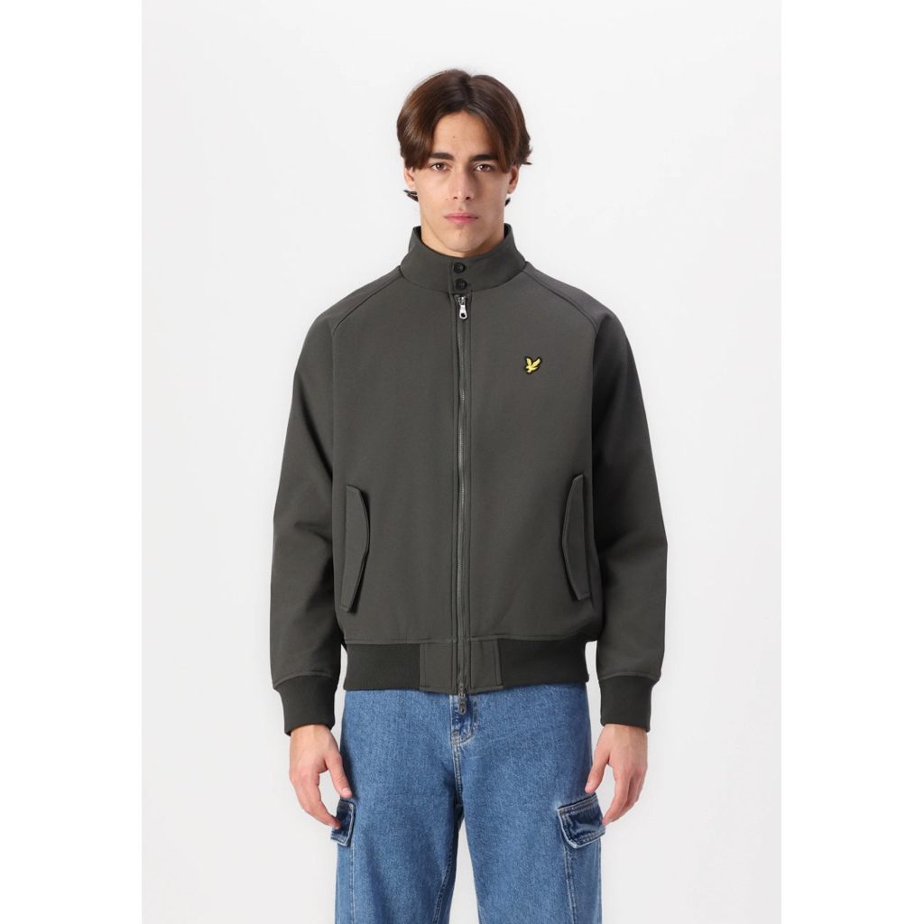 Lyle And Scott Softshell Harrington Jacket In Gunmetal