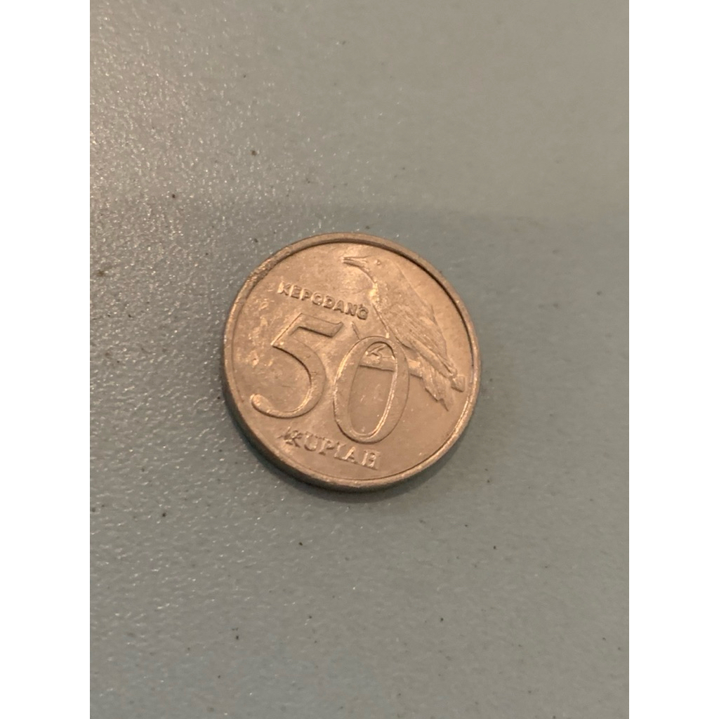 Koin antik 50 Rupiah tahun 1999