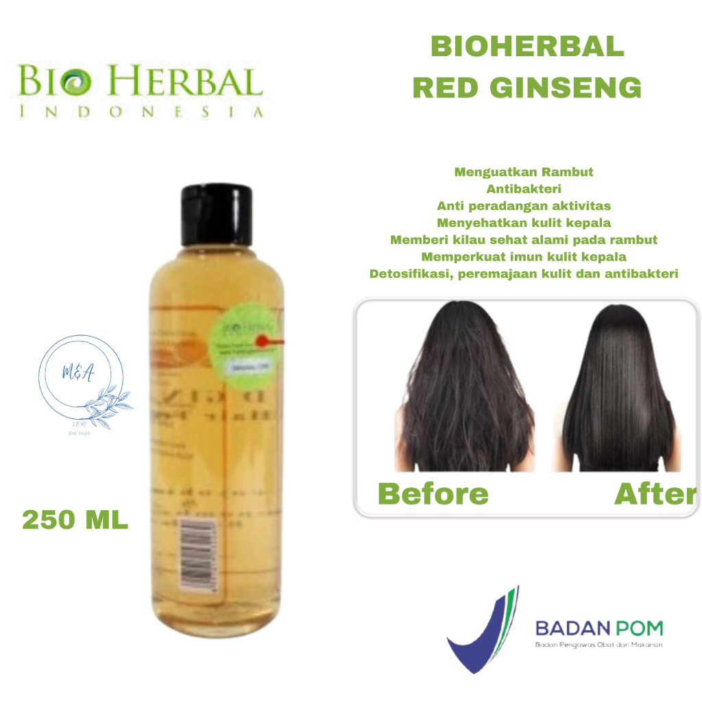 [ RED GINSENG ] ORIGINAL Red Ginseng Shampoo+Hair Tonic BPOM MENCEGAH RAMBUT RONTOK