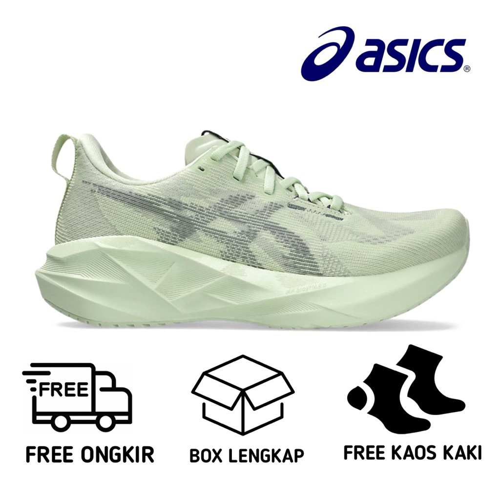 Sepatu Olahraga Asics Novablast 5 Women Green Original