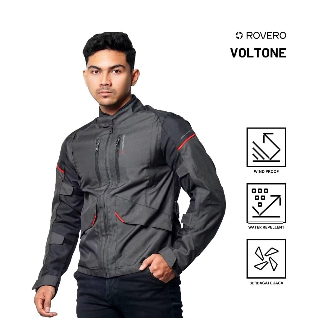 Jaket Respiro VOLTONE Jacket | Jaket Motor Protector Harian Dan Touring Anti Angin Pria Wanita Windp