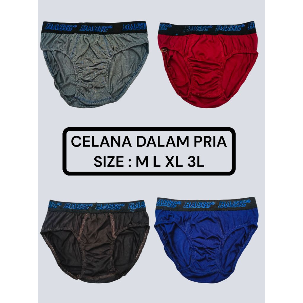 CELANA DALAM PRIA BASIC 6 PCS