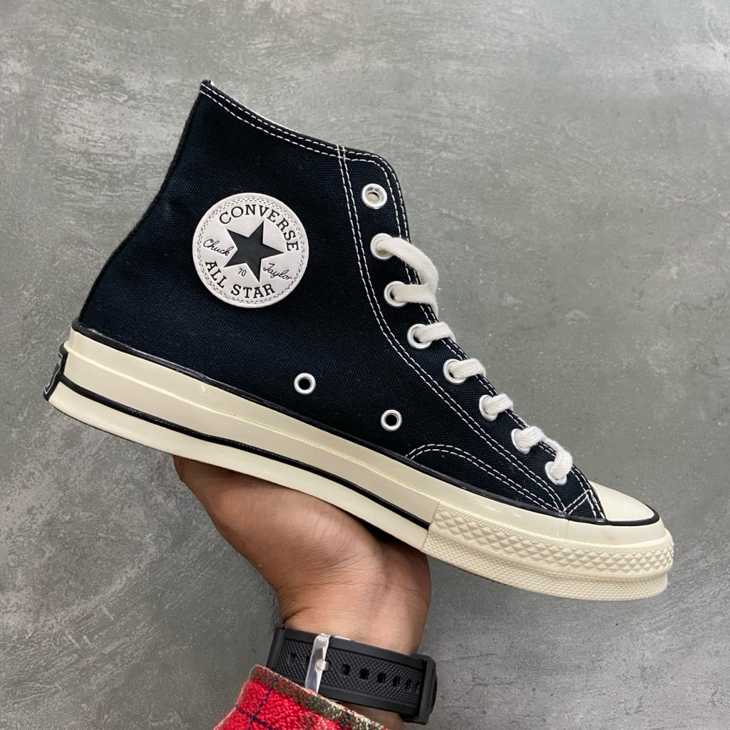 [Size 41] Converse Chuck Taylor All Star 70S High Black White Second Original