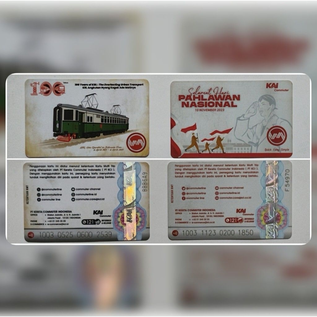 KMT KAI Commuter Edisi 100 Tahun KRL/Hari Pahlawan – Limited Edition