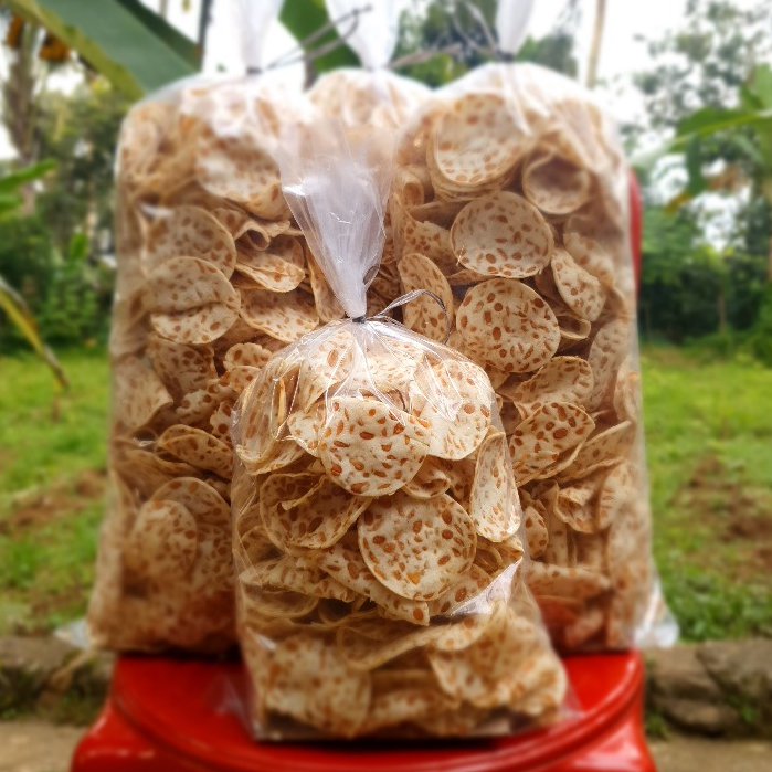Kripik keripik Tempe Sagu Oven Bulat 250g