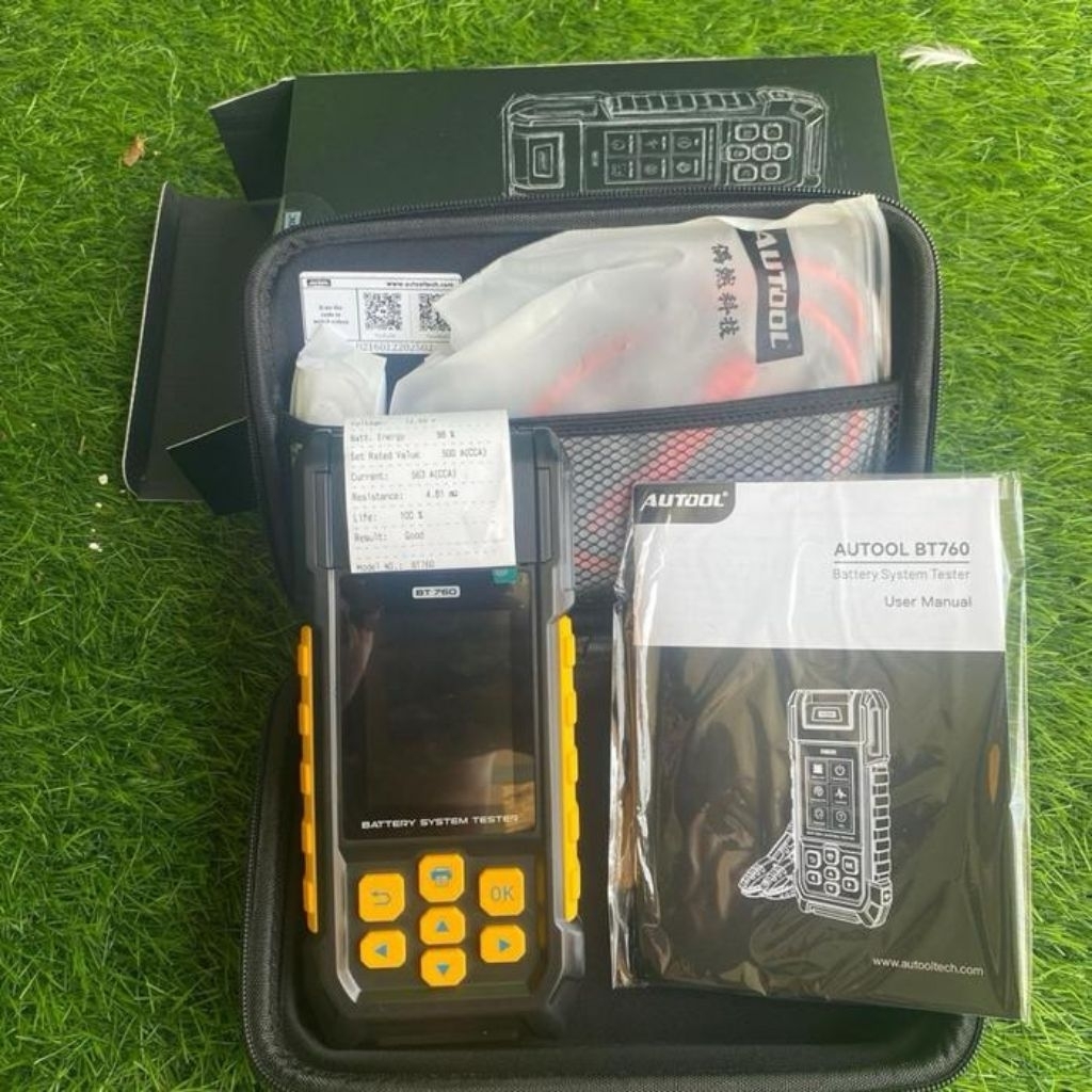 AUTOOL BT760 Alat Tester Test Aki Mobil Motor + Printer Thermal