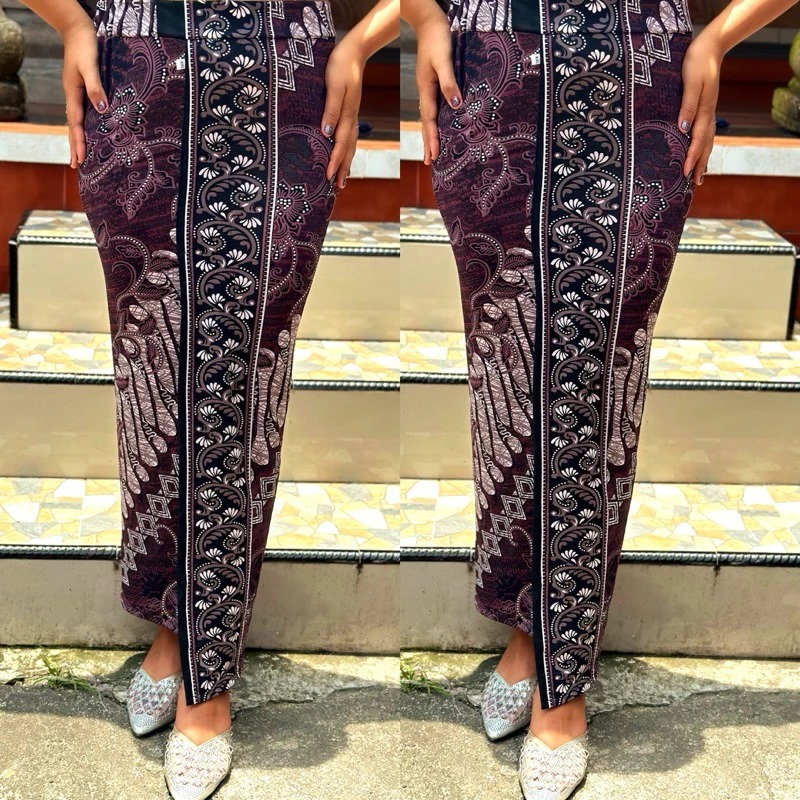 Rok span Motif batik Sterch/rok span terlaris//bawahan kebaya//rok motif / kamen kebaya bali/kamen j