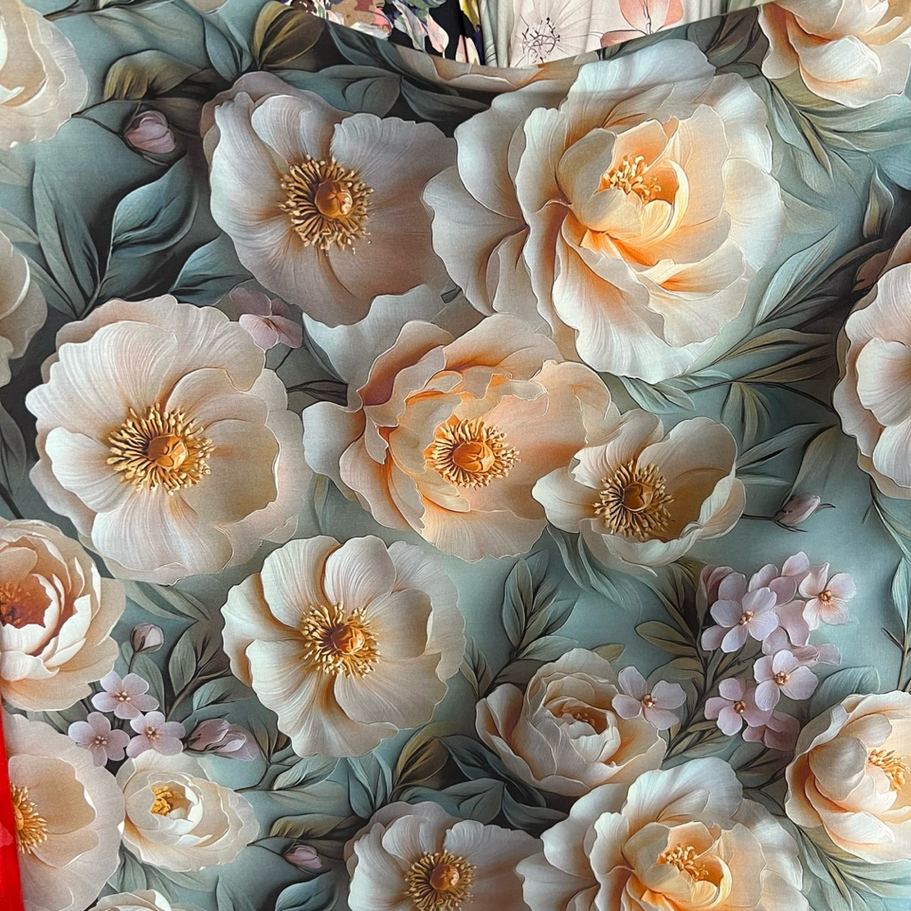 Kain Katun Rayon Viscose Premium | katun rayon | rayon motif | Rayon premium | Daster | Kemeja | Piy