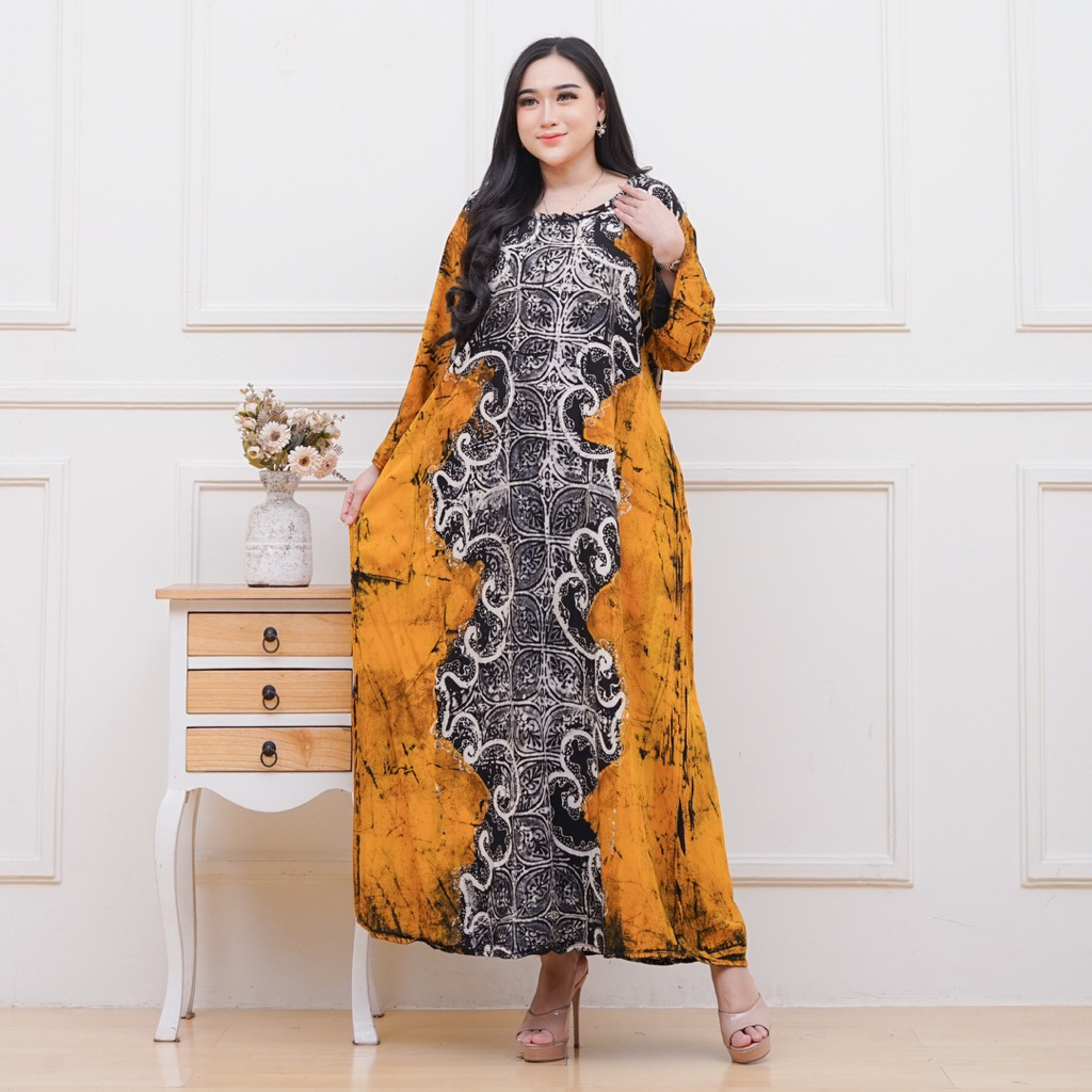 Daster Gamis Twill Ori Super Jumbo Ld 130 Pb 135 Longdres Wanita Gogo Busui Terbaru Kekinian Motif C