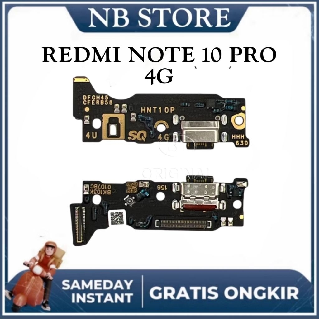 KONEKTOR XIAOMI REDMI NOTE 10 PRO 4G HANDSFREE MIC PAPAN + IC ORYGINAL