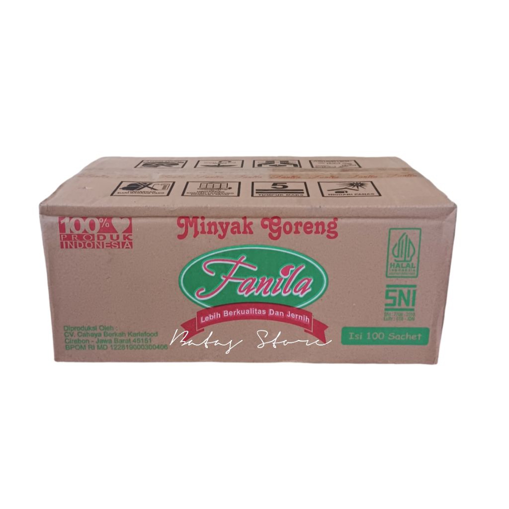 Minyak Goreng Fanila Sachet 35ml | 1 Dus isi 100 Sachet