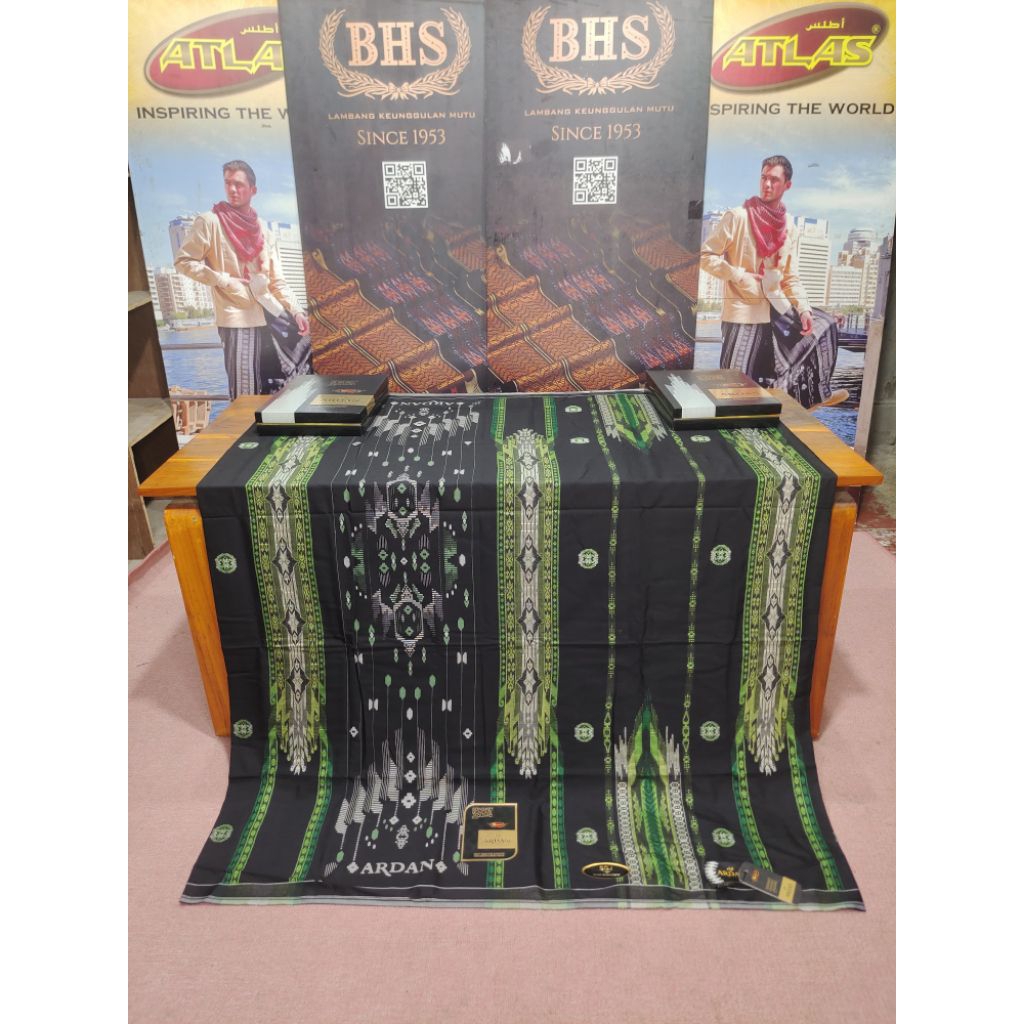 SARUNG ARDAN SGJ GOLD TYPE SGJ GOLD HITAM HIJAU