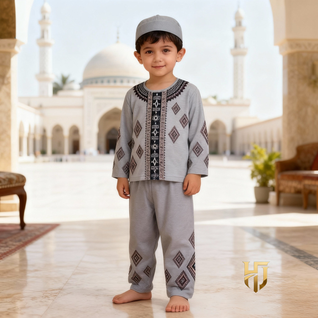 BAJU KOKO ANAK LAKI-LAKI BAHAN KAOS KATUN ADEM / SETELAN KOKO ANAK USIA 2-10 TAHUN TERBARU