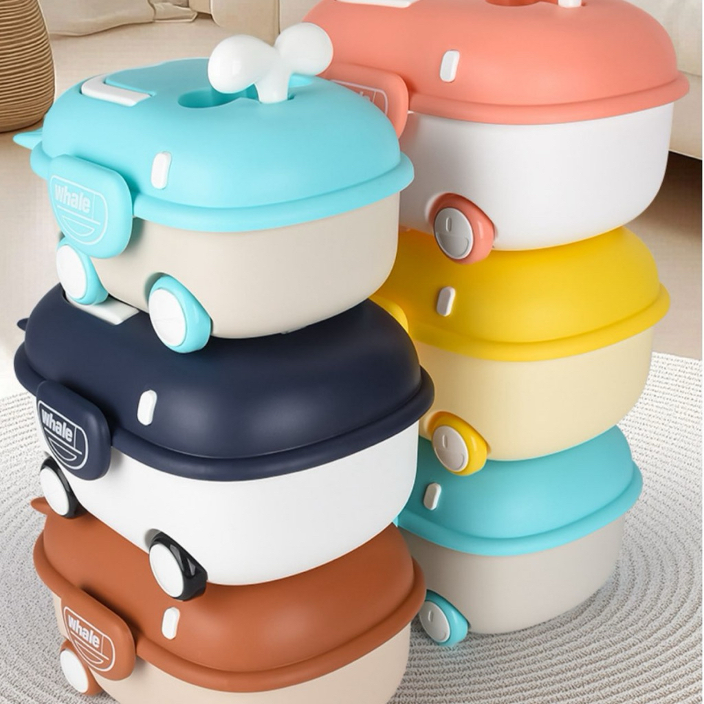 AJS Kotak penyimpanan serbaguna/kotak besar/kotak whale lucu / wadah penyimpanan berroda/mini contai