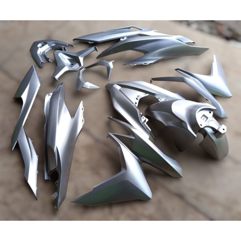 Body vario 125 150 led new gen 1 fullset warna silver doff