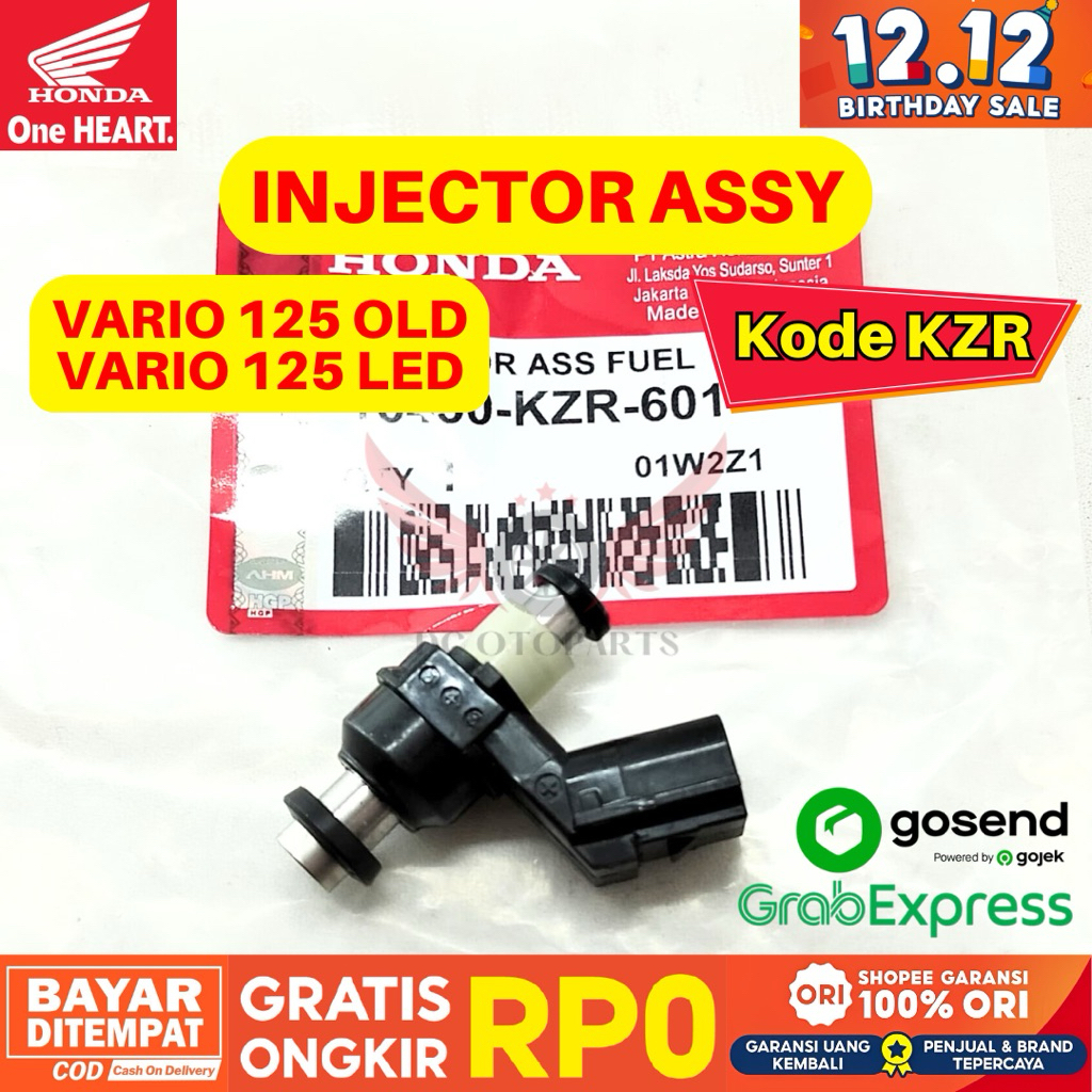 KZR INJECTOR ASSY VARIO 125 OLD ORIGINAL AHM HONDA, INJECTOR ASSY VARIO 125 LED GARANSI RESMI, INJEC