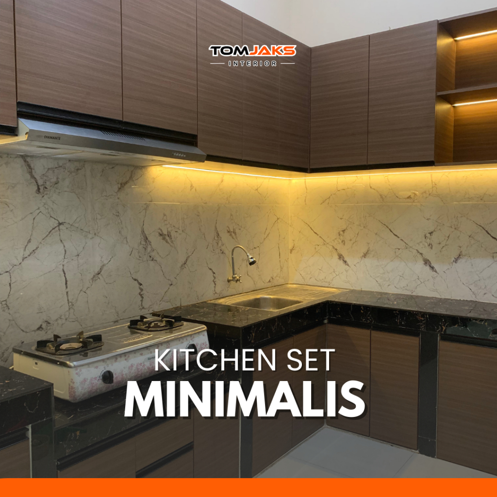 TOMJAKS INTERIOR - Custom Kitchen Set MInimalis | Rak Dapur Minimalis
