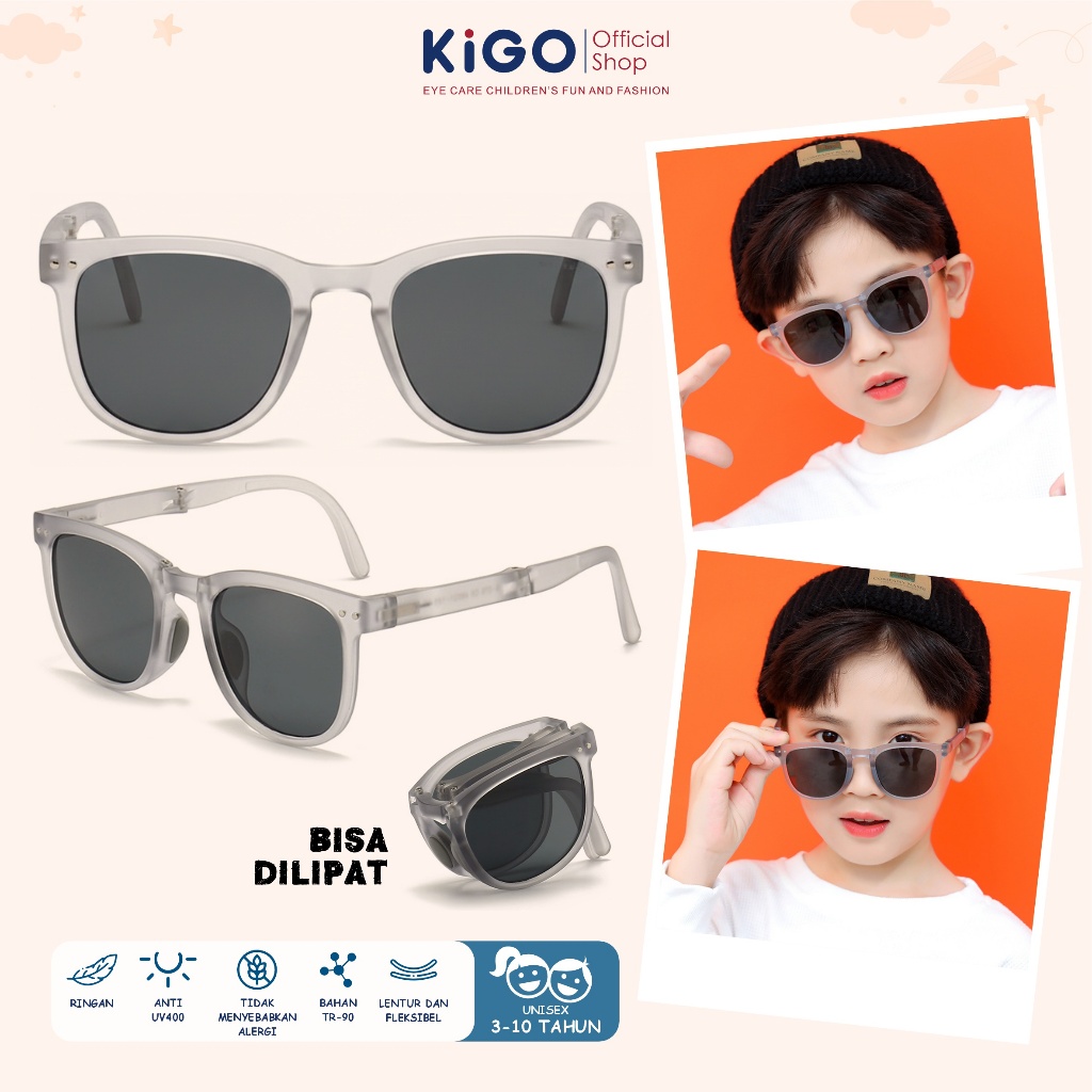 KIGO Kacamata Anak Sunglasses Fashion Kids Pria Wanita Bahan TR90 9-079