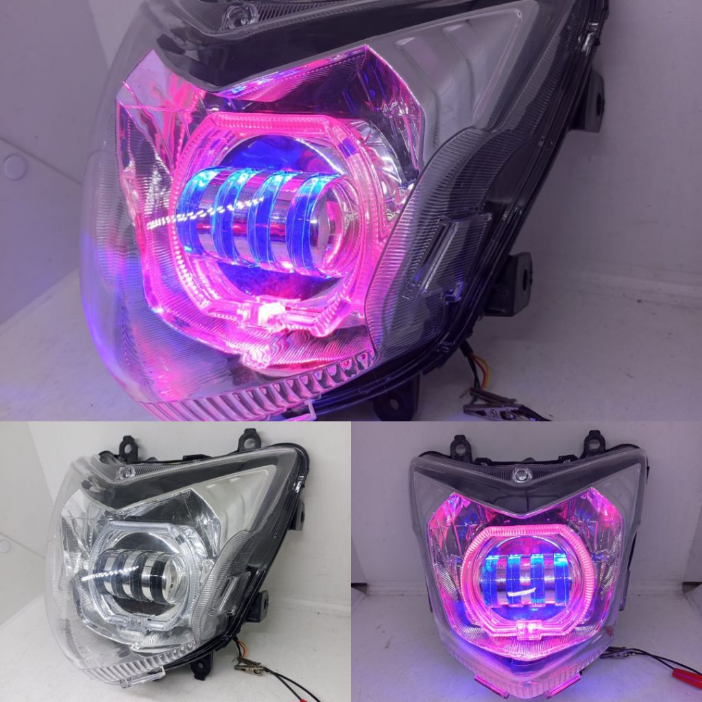 New CB 150 R Paket Reeflektor Plus Biled Daymaker 4 Lensa Cahaya Sorot Super Terang