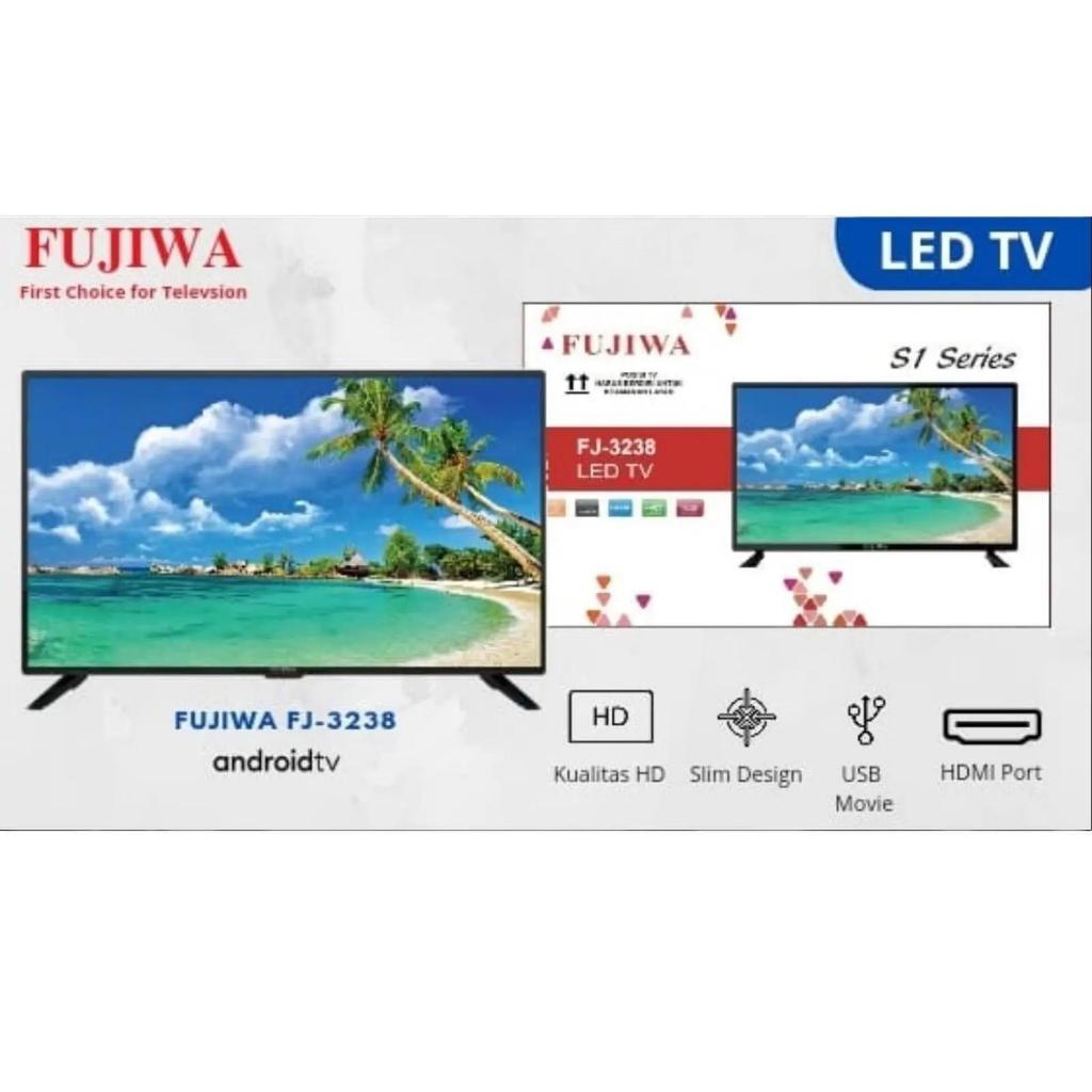 FUJIWA Android TV FJ-3238 HD 32inch LED TV S1 Series Kualitas HD Slim Design USB Movie HDMI Port TV 