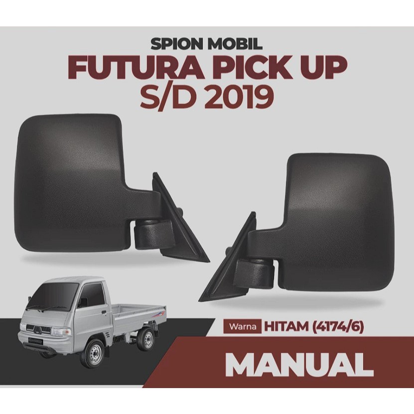 Spion Mobil Carry Futura Pickup 1.3 1.5 Hitam up to 2019 Manual EMGI