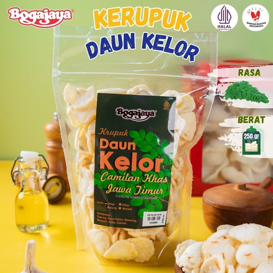 KERUPUK DAUN KELOR SPESIAL OLEH OLEH KHAS SURABAYA 250 GRAM SIAP MAKAN