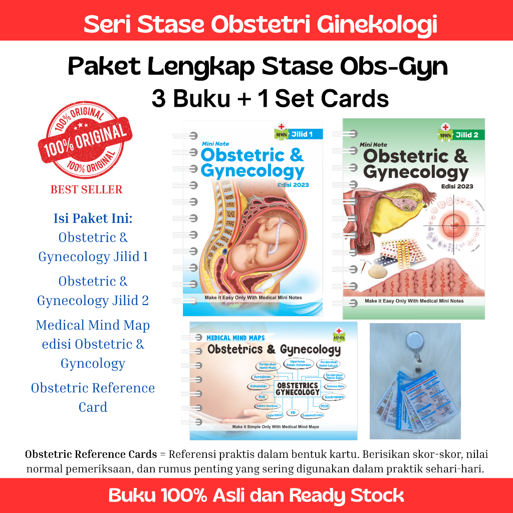 MMN 2023 || Paket Lengkap Buku Obsgyn (Obstetric Ginekology) / MMN Obsgyn