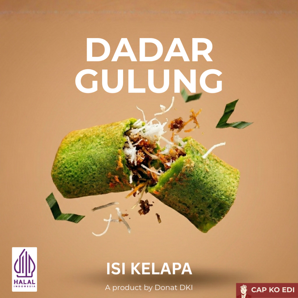 DADAR GULUNG (ISI KELAPA) | HALAL