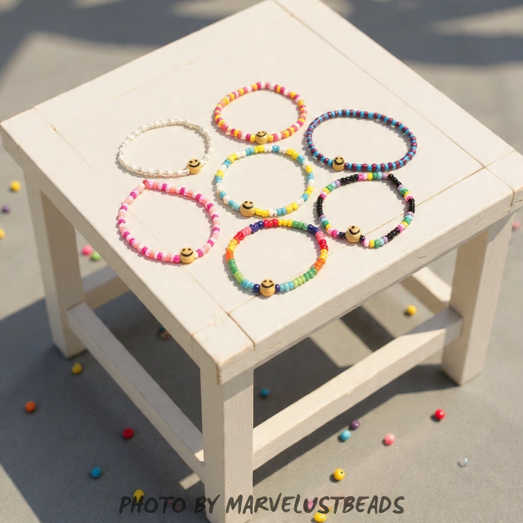(marvelustbeads) Gelang Manik Korea Smile GS1 Bracelet BEST SELLER MURAH VIRAL KEKINIAN PRIA WANITA 