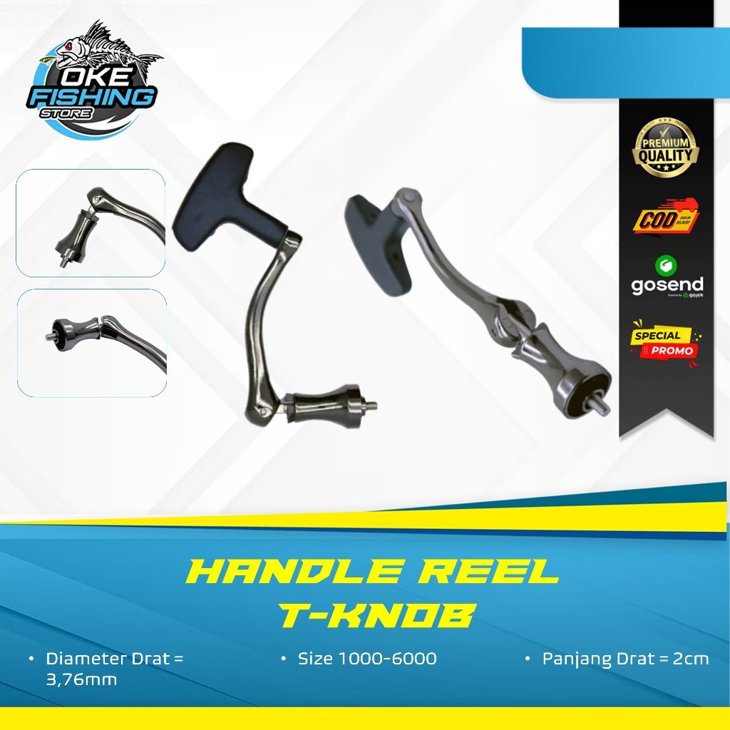 Handle Reel Power Handle T-Knob Untuk Reel Power Handle 1000 - 6000