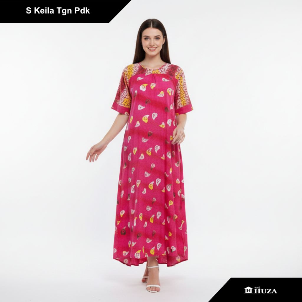 Batik Huza Daster Panjang Sedress Batik Sedress Keila Tgn Pdk