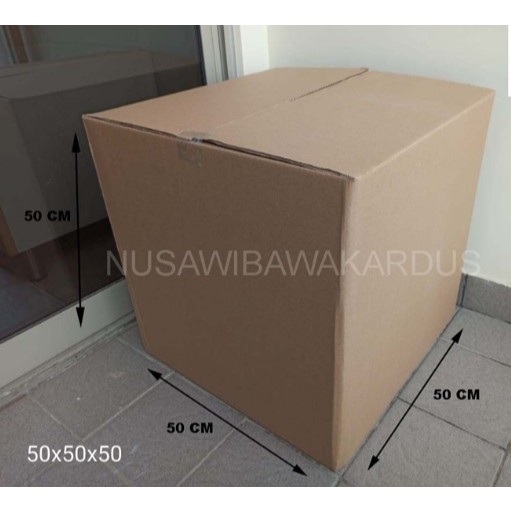 KARDUS PACKING 50x50x50 / dus polos serbaguna dus box gardus packing siap pakai dus polos